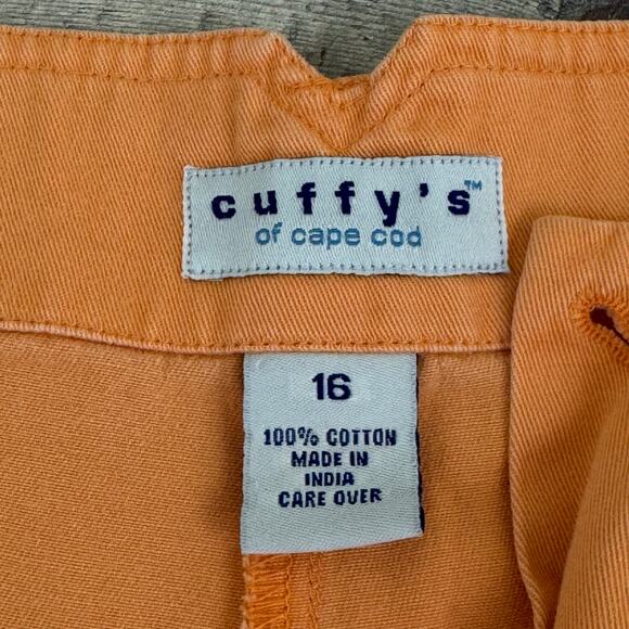 Cuffys Cape Cod MA Women's 16 Shorts Peach 8" Inseam 100% Cotton Summer READ - Picture 4 of 9